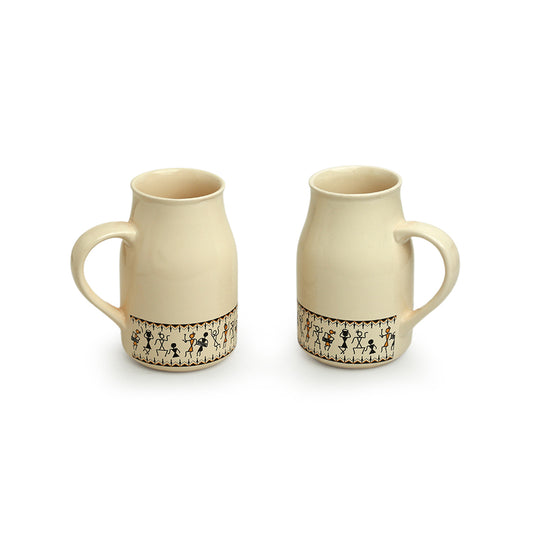 Handcrafted Elegance with Timeless Warli Art (Set of 2)
